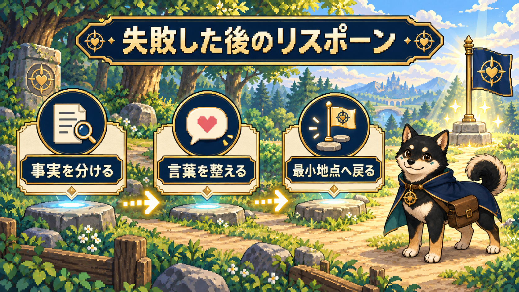 失敗後に再開するための3つのリスポーン手順